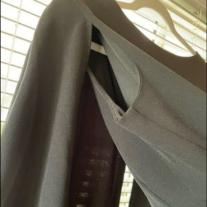 Black dress with shawl attached